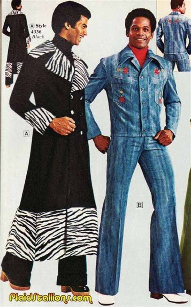 70s black mens sales fashion